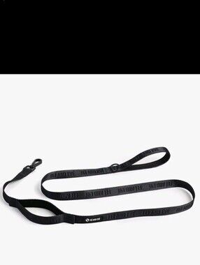 FEI AND EVE Hands Free Nylon Dog Leash Black, Loop Handle & Clip, S